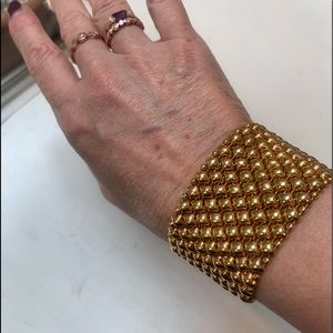 Liquid metal bracelet in Antique 24k Gold
